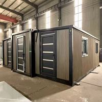 Maison préfabriquée extensible avec trois pièces indépendantes, maison mobile modulaire en acier léger pour l'hébergement en station balnéaire