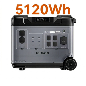 เครื่องกำเนิดไฟฟ้าพลังงานแสงอาทิตย์แบบพกพา 5120Wh 3600W พร้อมแบตเตอรี่สำรองสำหรับบ้านทั้งหลัง และ P5000E PLUS Solar สำหรับ - Product Image 1