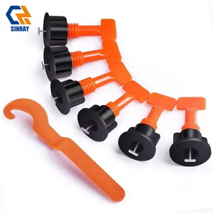 Entretoises de carrelage Sinray 50 pièces réutilisables en PP+métal 1,5 mm réglables auto-adhésives modernes pour le nivellement et l'ajustement des joints de carrelage - Product Image 4