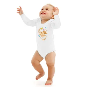 Body unisexe personnalisé en coton pour bébé nouveau-né de couleur unie avec votre logo Body pour bébé à manches longues barboteuse grenouillère pour bébé