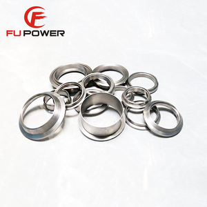 Bride souder en titane pour douille <span class=keywords><strong>Kf</strong></span>, douille personnalisée en sortie d'usine, KF10 ~ KF50 vernis CNC, collerette souder pour douille - Product Image 1