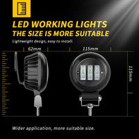 Barra de Luz LED de Trabajo DXZ H-Y-3P de 5 Pulgadas, 30W, 12-24V, Certificación CE ROHS, Nueva Luz Antiniebla para Auto, Todoterreno, Camioneta/4x4/ATV, 1 Año de Garantía