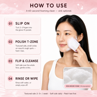 Pads Nettoyants Visage OEM Personnalisés à la Fleur de Cerisier, Centella et Panthénol – Double Face Moussante pour Apaiser et Illuminer le Teint – Produits de Soin Beauté