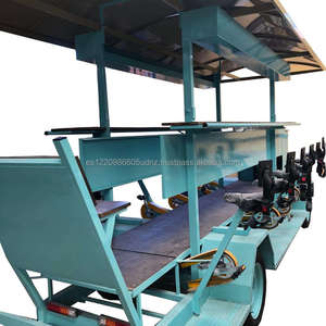Bicicleta de Cerveza para Fiestas, 4 Ruedas, Ciclo Turístico en Grupo, Bicicleta de Cerveza con Pedales para Pasajeros, Bicicleta Móvil para Tours de Cerveza, en Existencia - Product Image 5