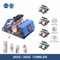 Machine d'impression par sublimation pour gobelets et verres à bière 20 Oz 30 Oz, avec moteur PLC, presse à chaud manuelle, 220V, automatique, nouvelle génération