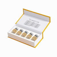 Emballage personnalisé pour ampoules de 2 ml/3 ml/5 ml/10 ml avec impression quadricolore, boîte rigide en carton pour sérum de soin de la peau
