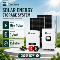 Sistema de Almacenamiento Solar Policristalino de Alta Eficiencia de 5-20kW con Batería de Iones de Litio o Plomo-Ácido y MPPT para Uso Doméstico