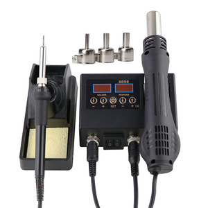 Station de soudage numérique sans fil 2-en-1 JB 8898 60W avec affichage numérique, pistolet à air chaud et fer à souder pour réparation de téléphones portables, <span class=keywords><strong>BGA</strong></span>, SMD, PCB, CI – Nouveau - Product Image 6