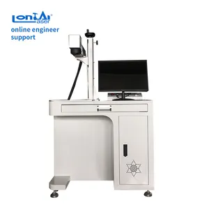 Desktop raycus fibra laser macchina di marcatura per il metallo di alluminio acciaio inox incisione con 20w 30w 50w marcatore laser