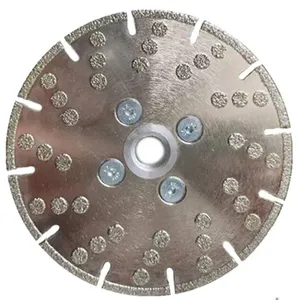 75mm 3" 5" Double Grinding Sides M14 Flange Electroplated Diamond Cutting and Grinding Disc Diamond Saw Balde for Marble