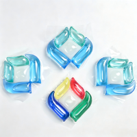 Capsules de lessive super concentrées écologiques 5-en-1 pour vêtements, multi-effets, forte puissance de nettoyage, nettoyage en profondeur, antibactérien, couleur