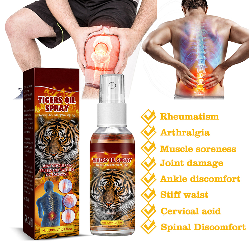 chinese traditional relieves pain relieves rheumatism joint muscle pain bruises swelling pain relief tiger oil spray
