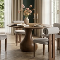 Ensemble table et chaises de salle à manger de style rétro français, en bois de frêne massif noir et blanc, pour la maison, l'hôtel, le restaurant, l'appartement
