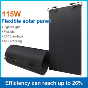 Nouveau design 115W anti-fissure HPBC ETFE IP67 étanche <span class=keywords><strong>panneau</strong></span> <span class=keywords><strong>solaire</strong></span> Flexible noir <span class=keywords><strong>pour</strong></span> la maison balcon et bateau Stock d'expédition rapide - Product Image 2