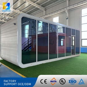 Portable Steel Apple Cabin Modular Prefab Electrical Plumbing Solar Powered for Outdoor Resort <b>House</b> Bathroom Warehouse Use - Product Image 5