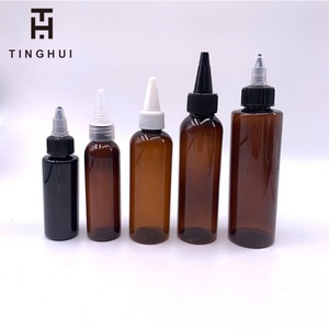 HOT SALE 4 Oz Plastic Squeeze Bottles with Twist-on Cap Lids <b>Sauce</b> Olive Oil Bottle with Squeeze Lid - Product Image 3