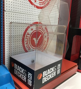 Soporte de exhibición de promoción de herramienta eléctrica de hardware de acero con agujero redondo de impresión de marca recubierta de polvo de gama alta con organizador pequeño - Product Image 3