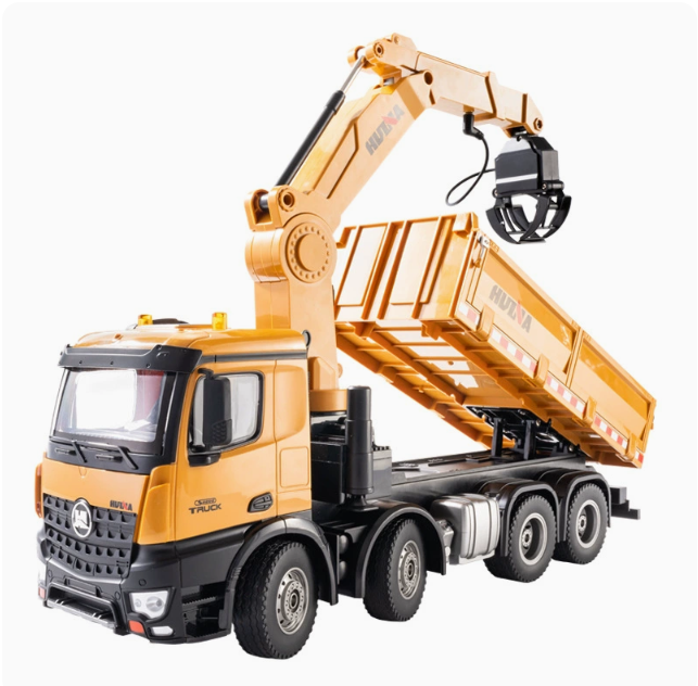 1/14サイズ　折り曲げクレーントラックラジコンHUINA　1538 Huina 1538 RC Dump Truck 1:14 Large 26-Channel Remote