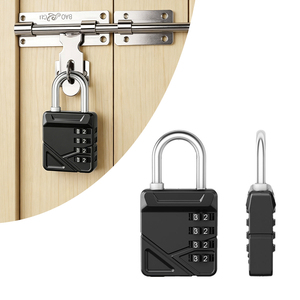 <span class=keywords><strong>Cadenas</strong></span> à combinaison à double ouverture en alliage de zinc à <span class=keywords><strong>4</strong></span> <span class=keywords><strong>chiffres</strong></span> pour casier de gym, portail d'entrepôt, bagages, protection de sécurité - Product Image 1