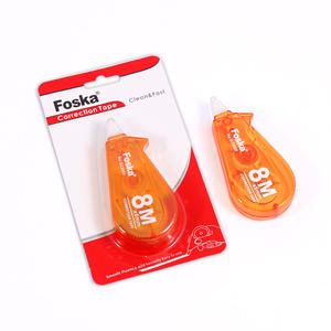 Foska Factory Fabricación de artículos escolares Mini juego de cintas correctoras blancas para estudiantes Lindo suministro de papelería constante - Product Image 6