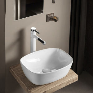 Lavabo à main en porcelaine avec égouttoir YJJ-3137B de forme rectangulaire <span class=keywords><strong>pour</strong></span> hôtel et salle de bain publique utilisation <span class=keywords><strong>WC</strong></span> vente en gros - Product Image 2