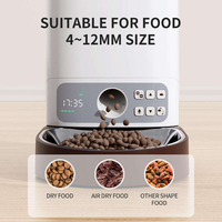 Distributeur automatique de nourriture pour animaux de compagnie intelligent de haute qualité, 2,5 L, en acier inoxydable, avec minuterie et dosage quantitatif, pour chats et chiens