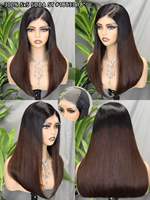 Peluca de Cabello Humano Vietnamita Estilo Bob |   Peluca de encaje frontal de longitud media |   Cabello Natural Liso Doble Trama SDD para Mujer