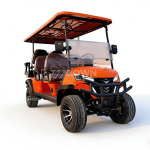 Voiturette de golf électrique 6 places de haute qualité, véhicule à énergie nouvelle, sièges confortables, voiturette de golf de luxe, pneus durables - Product Image 1
