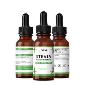 OEM Private logo Keto sugar stevia liquid drops 0 calorie stevia liquid flavored natural 60ml Stevia drops