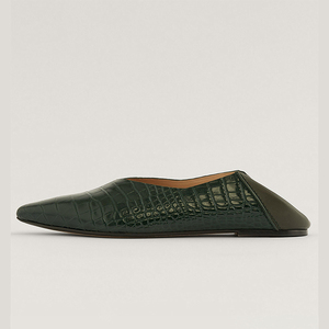 Logo personalizzato di Alta Qualità Confortevole <span class=keywords><strong>Punta</strong></span> <span class=keywords><strong>A</strong></span> <span class=keywords><strong>Punta</strong></span> Slip-on Vestito Da Balletto Appartamenti <span class=keywords><strong>A</strong></span> Piedi Scarpe Basse per Le Donne - Product Image 1