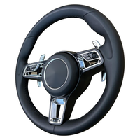Pour Porsche, nouveau volant GT remanié, fibre de carbone, cuir, style sportif, disponible pour la Paramella Cayenne 911 958 981 etc.