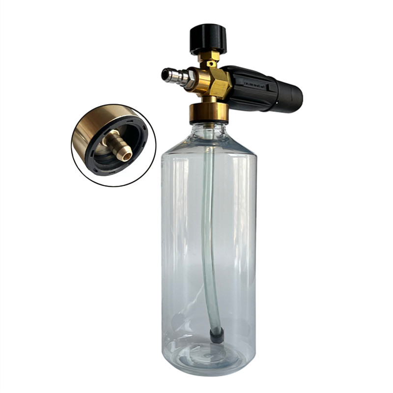 Пистолет для пены высокого давления SHAN DUN, пенораспылитель для мытья автомобиля, пушка для пены с быстрым разъемом 1/4, прозрачная пенораспылитель для мытья автомобиля