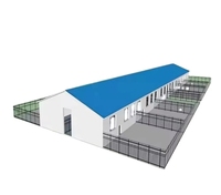 Entrepôt en acier partitionné, espace intérieur divisable, pratique pour le stockage classé de différentes marchandises