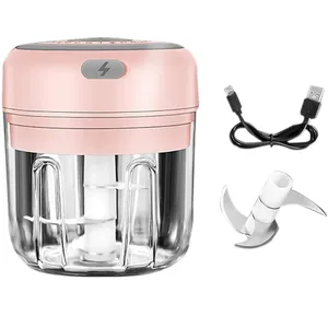 Mini Electric Knoblauch Chopper Wiederauf ladbare Fleisch Gemüse Masher Mixer Zwiebel Knoblauch Slicer Grinder