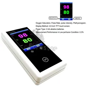 <span class=keywords><strong>Oxymètre</strong></span> <span class=keywords><strong>de</strong></span> <span class=keywords><strong>pouls</strong></span> portable avec écran LCD couleur TFT <span class=keywords><strong>de</strong></span> 2,8 pouces et réduction des artefacts <span class=keywords><strong>de</strong></span> mouvement DSP, équipement pour cliniques vétérinaires - Product Image 4