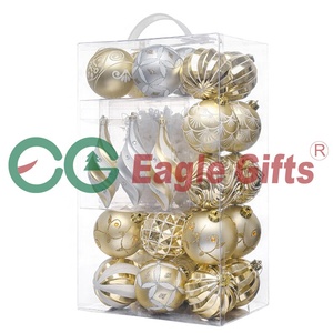 EAGLEGIFTS Feiertagsschmuck Heimdekoration Christbaumkugeln Weihnachtsdekoration Großpackung Weihnachtskugel Neujahrskugeln Christbaumkugeln - Product Image 3