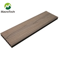 Lantai Dek WPC Modern Terlaris 145*22.5mm Co-extrusion Anti-Slip dengan Emboss 3D Ramah Lingkungan