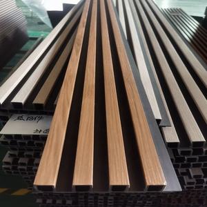 Tablero negro Casa Materiales de construcción Pared interior Decorativo Panel de pared Wpc estriado - Product Image 1