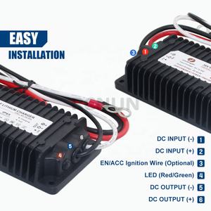 12V DC-DC 防水 バッテリー充電器 10-36V から 14.6V 29.2V 43.8V 400W LiFePO4 リチウム充電器 デュアル RV システム用 - Product Image 4