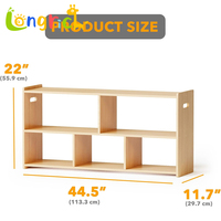 Meuble de rangement multifonctionnel moderne en bois, écologique, réglable, avec compartiments, pour les chambres d'enfants, style Montessori