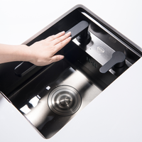 Presse de haute qualité soulever le robinet de cuisine télescopique Double évier intelligent robinet de cuisine robinet caché