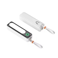 5000mAh 10000mAh Petit chargeur portable Power Bank 10W/22.5W charge rapide avec câbles intégrés Mini Powerbank pour téléphone portable