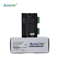 Runcin Nema 23 Kit de moteur pas à pas hybride 2-Phase 1-Axis CNC 3Nm (425 Oz.in) 4A Driver New HMI Panel Power for CNC Machines