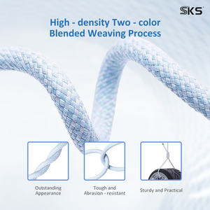 كابل USB-A إلى Type-C عالي الجودة مجدول من النايلون، شحن سريع 66 واط 6 أمبير، 1 متر/2 متر للآيفون/هواتف أندرويد والطابعات - Product Image 4