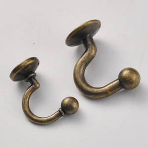 Antique Bronze <b>Wall</b> <b>Hooks</b> Zinc Alloy Round Shape <b>For</b> Coat And Cap Cabinet Use Behind Doors On <b>Walls</b> Mounting Type B422 - Product Image 3