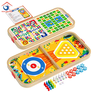 Montessori giáo dục đa chức năng gỗ bàn cờ 5 trong 1 thư bị trả lại trò chơi tương tác đào tạo Não Đồ chơi cho trẻ em trai cô gái - Product Image 5