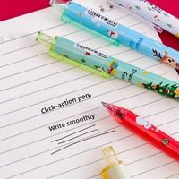 Set Van 6 Intrekbare Kerstpennen Kerstcadeau Voor Kinderen Voor Het Delen Van Punten Voor De Klas Verlossing Van De Eindejaarsprijzen Van Studenten