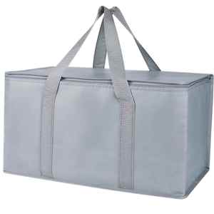 KAISEN Free Sample Insulated Non Woven Cooler <b>Bag</b> with Ribbon & Rope Handles Waterproof Food Storage Lunch Thermal <b>Bags</b> - Product Image 4
