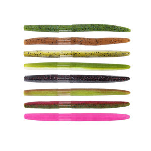 Queue droite ver souple 10g 13.5cm asticot de pêche farfelu 8 couleurs au choix plastique <span class=keywords><strong>Senko</strong></span> ver leurre souple - Product Image 2