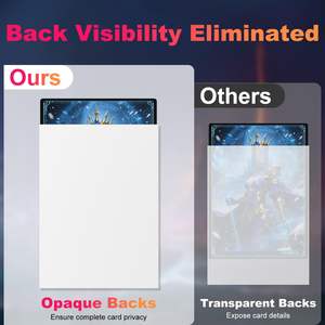 Protège-cartes de <span class=keywords><strong>jeu</strong></span> double face mats avec dos opaque et lisses, résistants au déchirure, sans acide ni PVC, cadeau pour cartes de <span class=keywords><strong>jeu</strong></span> TCG - Product Image 3